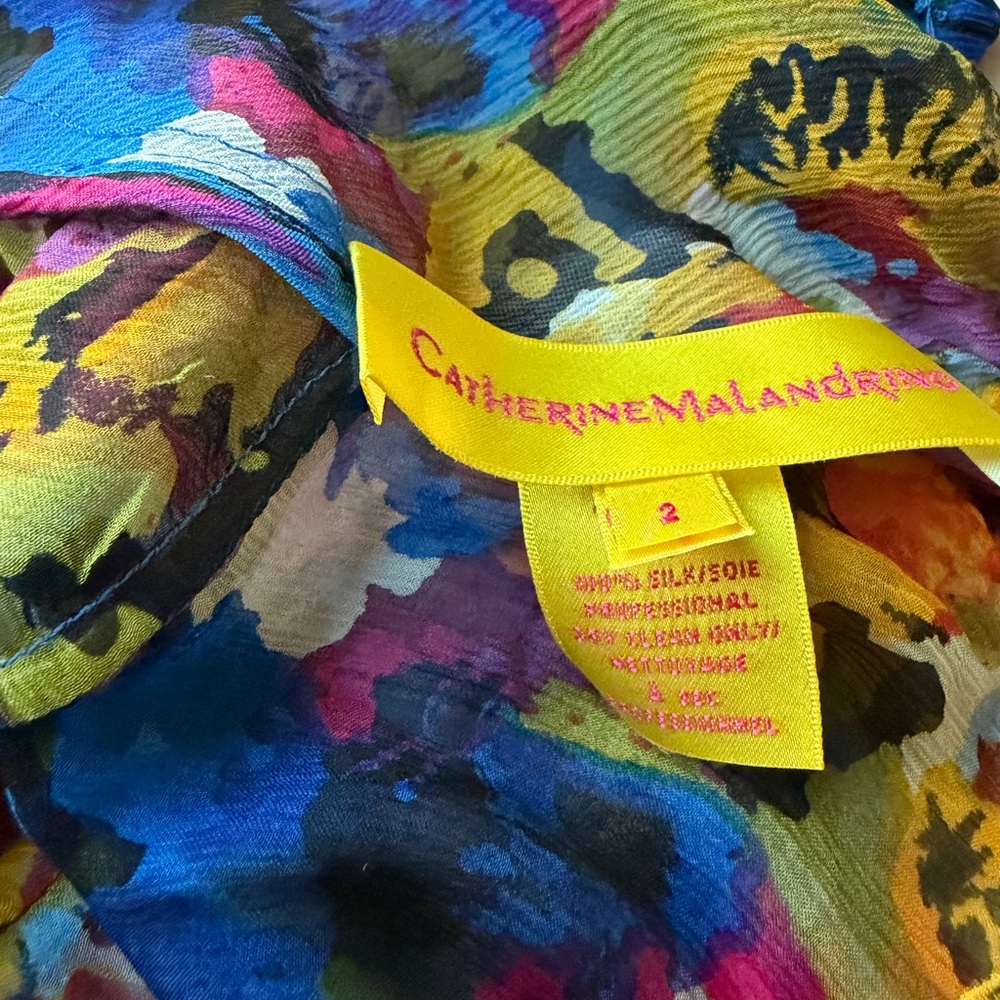 Catherine Malandrino Multicolor Silk Blouse